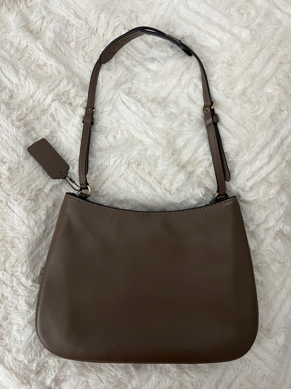 Coach Penelope Chocolate Brown Leather Shoulder Bag - Picture 6 of 8